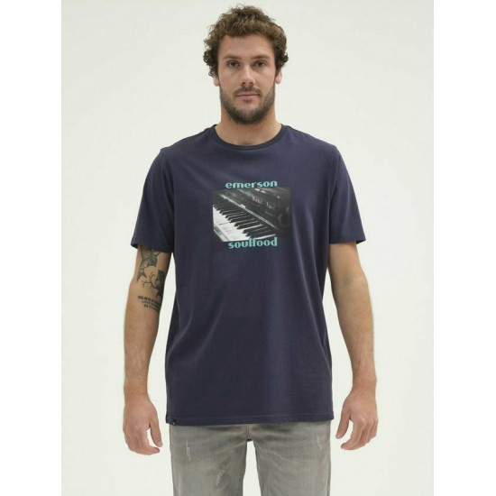 EMERSON MEN'S S/S T-SHIRT 211.EM33.74 NAVY BLUE