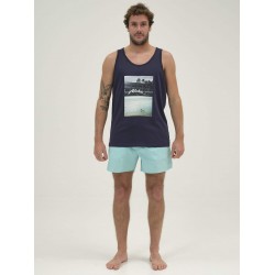 EMERSON MEN'S TANK TOP 211.EM37.51 NAVY BLUE