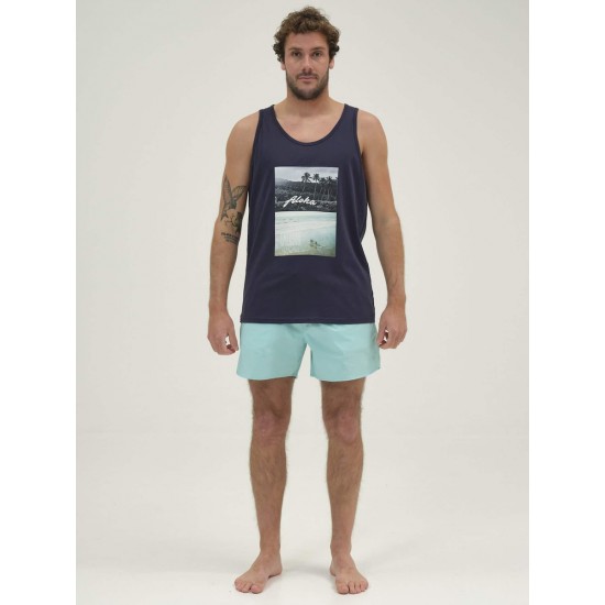 EMERSON MEN'S TANK TOP 211.EM37.51 NAVY BLUE