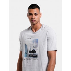 Aνδρικό κοντομάνικό t-shirt "SURF'' LIGHT GREY 1231-953228