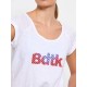 BodyTalk Γυναικείο T-shirt Λευκό με Στάμπα 1231-901228