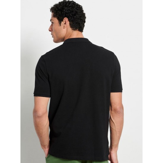 Ανδρική Bdtk κοντομάνικη μπλούζα polo μαύρη 1231-954128
