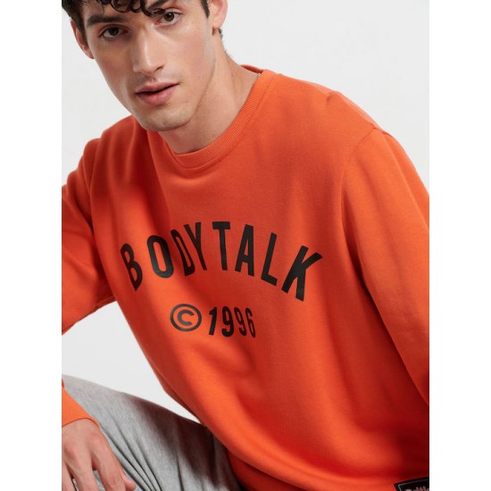 BODYTALK MEN'S SWEATSHIRT ORANGE 1222-951126