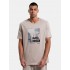 Aνδρικό κοντομάνικό t-shirt "SURF'' SAND 1231-953228