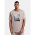 Aνδρικό κοντομάνικό t-shirt "SURF'' SAND 1231-953228