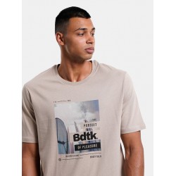 Aνδρικό κοντομάνικό t-shirt "SURF'' SAND 1231-953228