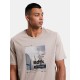 Aνδρικό κοντομάνικό t-shirt "SURF'' SAND 1231-953228