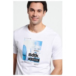 Aνδρικό κοντομάνικό t-shirt "SURF'' ΛΕΥΚΟ 1231-953228